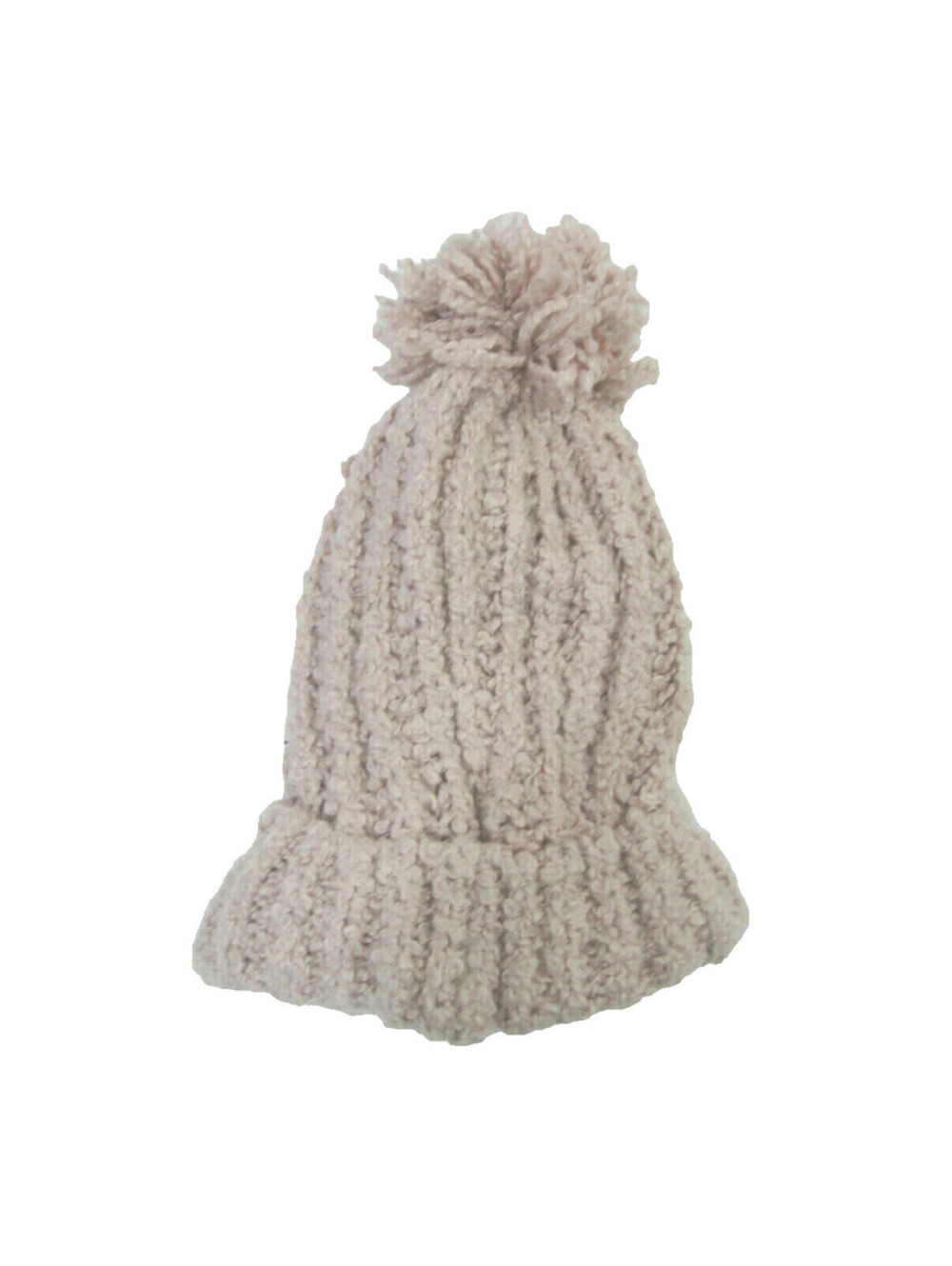 Marcus Adler Womens Super Soft Pom Beanie Pink/Nude - 100% POLYESTER